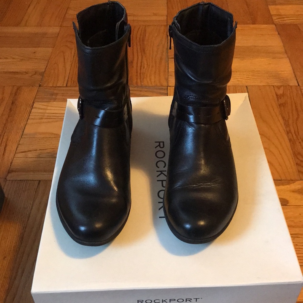Rockport Riley Ankle Boot, size 8, Black